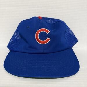 Vintage Chicago Cubs Mesh Snapback Hat Ted Fletcher